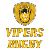 VIPERS RUGBY THIN BLACK OUTLINE