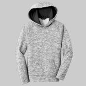 Youth PosiCharge ® Electric Heather Fleece Hooded Pullover