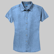 Ladies Short Sleeve Value Denim Shirt