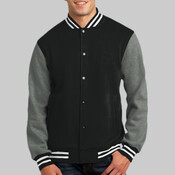 Fleece Letterman Jacket