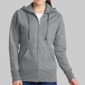 Ladies Core Fleece Full Zip Hooded Sweatshirt