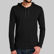 100% Ring Spun Cotton Long Sleeve Hooded T Shirt