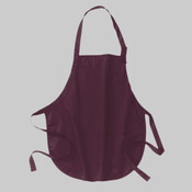 Medium Length Apron with Pouch Pockets